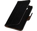 Snake Bookstyle Wallet Case Hoesje - Geschikt voor LG G5 Zwart