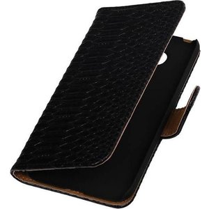 Snake Bookstyle Wallet Case Hoesje - Geschikt voor LG G5 Zwart