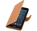 Snake Bookstyle Wallet Case Hoesje - Geschikt voor Samsung Galaxy Prime G530F Licht Roze