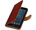 Snake Bookstyle Wallet Case Hoesje - Geschikt voor Samsung Galaxy Prime G530F Rood