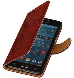 Slang Bookstyle Hoes voor Samsung Galaxy Prime G530F Rood