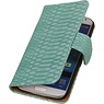 Slang Bookstyle Hoes voor Samsung Galaxy Core II G355H Turquiose