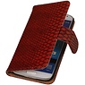 Slang Bookstyle Hoes voor Samsung Galaxy Grand Neo i9060 Rood