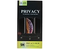 Privacy Gehard Tempered Glass - Screenprotector - beschermglas - Geschikt voor iPhone 12 Mini Zwart