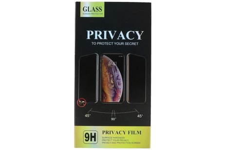 Privacy Gehard Tempered Glass - Screenprotector - beschermglas - Geschikt voor Samsung Galaxy A32 5G Zwart