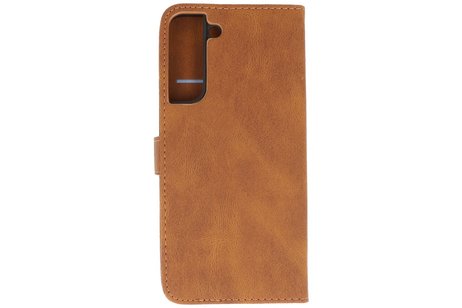 BAOHU Book Case Telefoonhoesje - Portemonnee Hoesje - Geschikt voor Samsung Galaxy S22 - Bruin