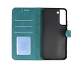 BAOHU Book Case Telefoonhoesje - Portemonnee Hoesje - Geschikt voor Samsung Galaxy S22 - Donker Groen