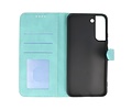 BAOHU Book Case Telefoonhoesje - Portemonnee Hoesje - Geschikt voor Samsung Galaxy S22 - Turquoise