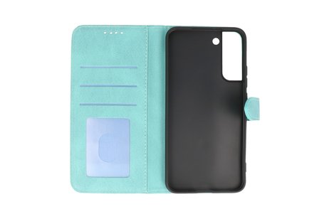 BAOHU Book Case Telefoonhoesje - Portemonnee Hoesje - Geschikt voor Samsung Galaxy S22 - Turquoise