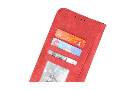 Book Case Telefoonhoesje - Portemonnee Hoesje - Geschikt voor Samsung Galaxy S22 Plus - Rood