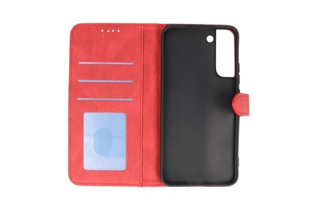 Book Case Telefoonhoesje - Portemonnee Hoesje - Geschikt voor Samsung Galaxy S22 Plus - Rood