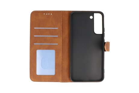 BAOHU Book Case Telefoonhoesje - Portemonnee Hoesje - Geschikt voor Samsung Galaxy S22 Plus - Bruin