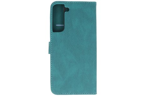 Book Case Telefoonhoesje - Portemonnee Hoesje - Geschikt voor Samsung Galaxy S22 Plus - Donker Groen