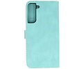BAOHU Book Case Telefoonhoesje - Portemonnee Hoesje - Geschikt voor Samsung Galaxy S22 Plus - Turquoise
