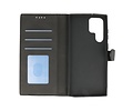 BAOHU Book Case Telefoonhoesje - Portemonnee Hoesje - Geschikt voor Samsung Galaxy S22 Ultra - Zwart