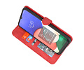 Book Case Telefoonhoesje - Portemonnee Hoesje - Geschikt voor Samsung Galaxy S22 Ultra - Rood