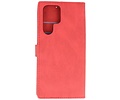 BAOHU Book Case Telefoonhoesje - Portemonnee Hoesje - Geschikt voor Samsung Galaxy S22 Ultra - Rood