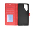 BAOHU Book Case Telefoonhoesje - Portemonnee Hoesje - Geschikt voor Samsung Galaxy S22 Ultra - Rood
