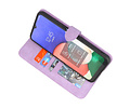 BAOHU Book Case Telefoonhoesje - Portemonnee Hoesje - Geschikt voor Samsung Galaxy S22 Ultra - Paars