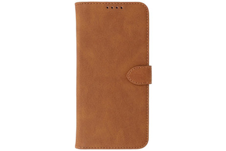 BAOHU Book Case Telefoonhoesje - Portemonnee Hoesje - Geschikt voor Samsung Galaxy S22 Ultra - Bruin