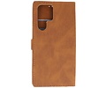 BAOHU Book Case Telefoonhoesje - Portemonnee Hoesje - Geschikt voor Samsung Galaxy S22 Ultra - Bruin