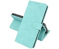 BAOHU Book Case Telefoonhoesje - Portemonnee Hoesje - Geschikt voor Samsung Galaxy S22 Ultra - Turquoise
