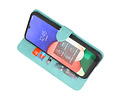 Book Case Telefoonhoesje - Portemonnee Hoesje - Geschikt voor Samsung Galaxy S22 Ultra - Turquoise