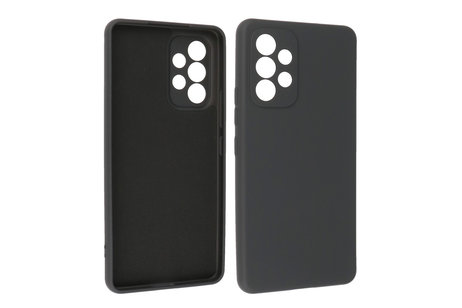 BAOHU Fashion Backcover Telefoonhoesje - Color Hoesje - Geschikt voor Samsung Galaxy A23 - Zwart