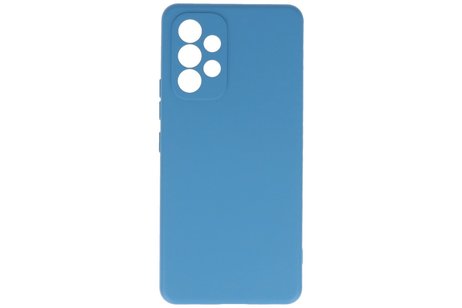 Fashion Backcover Telefoonhoesje - Color Hoesje - Geschikt voor Samsung Galaxy A23 - Navy