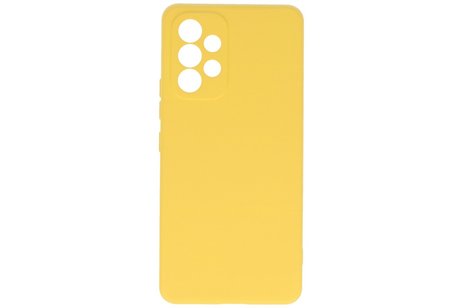 Fashion Backcover Telefoonhoesje - Color Hoesje - Geschikt voor Samsung Galaxy A23 - Geel