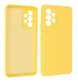 BAOHU Samsung Galaxy A23 Hoesje Fashion Backcover Telefoonhoesje Geel