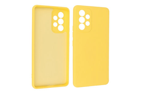 BAOHU Fashion Backcover Telefoonhoesje - Color Hoesje - Geschikt voor Samsung Galaxy A23 - Geel