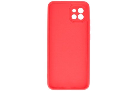 BAOHU Hoesje Geschikt voor de Samsung Galaxy A03 - Fashion Color Backcover Telefoonhoesje - Rood