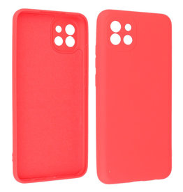 BAOHU Samsung Galaxy A03 Hoesje Fashion Backcover Telefoonhoesje Rood