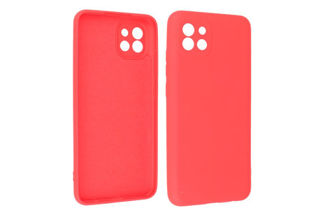 BAOHU Hoesje Geschikt voor de Samsung Galaxy A03 - Fashion Color Backcover Telefoonhoesje - Rood