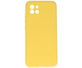 Hoesje Geschikt voor de Samsung Galaxy A03 - Fashion Color Backcover Telefoonhoesje - Geel