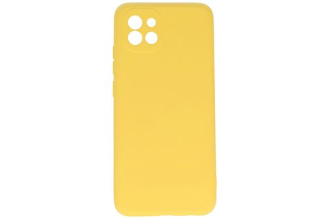 BAOHU Hoesje Geschikt voor de Samsung Galaxy A03 - Fashion Color Backcover Telefoonhoesje - Geel
