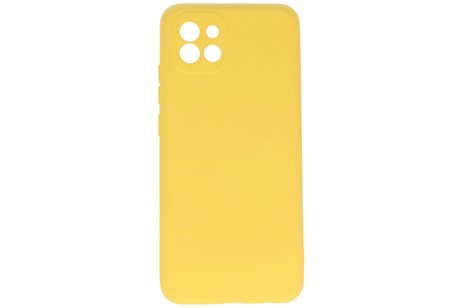 Hoesje Geschikt voor de Samsung Galaxy A03 - Fashion Color Backcover Telefoonhoesje - Geel