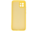 Hoesje Geschikt voor de Samsung Galaxy A03 - Fashion Color Backcover Telefoonhoesje - Geel