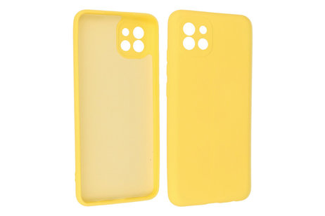BAOHU Hoesje Geschikt voor de Samsung Galaxy A03 - Fashion Color Backcover Telefoonhoesje - Geel