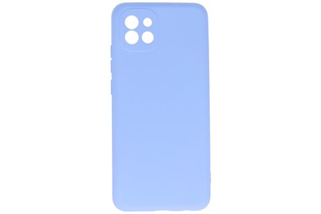 BAOHU Hoesje Geschikt voor de Samsung Galaxy A03 - Fashion Color Backcover Telefoonhoesje - Paars