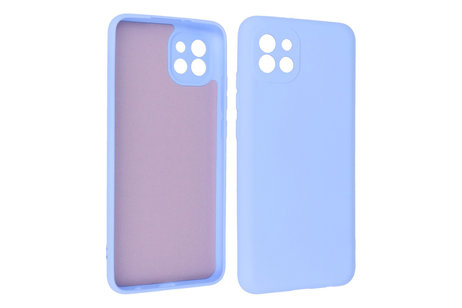 Fashion Backcover Telefoonhoesje - Color Hoesje - Geschikt voor Samsung Galaxy A03 - Paars