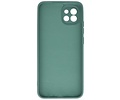 Fashion Backcover Telefoonhoesje - Color Hoesje - Geschikt voor Samsung Galaxy A03 - Donker Groen