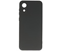 BAOHU Hoesje Geschikt voor de Samsung Galaxy A03 Core - Fashion Color Backcover Telefoonhoesje - Zwart