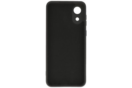 BAOHU Hoesje Geschikt voor de Samsung Galaxy A03 Core - Fashion Color Backcover Telefoonhoesje - Zwart