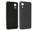 BAOHU Hoesje Geschikt voor de Samsung Galaxy A03 Core - Fashion Color Backcover Telefoonhoesje - Zwart