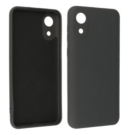 BAOHU Samsung Galaxy A03 Core Hoesje Fashion Backcover Telefoonhoesje Zwart