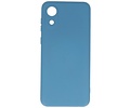 BAOHU Hoesje Geschikt voor de Samsung Galaxy A03 Core - Fashion Color Backcover Telefoonhoesje - Navy