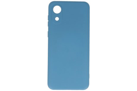 BAOHU Hoesje Geschikt voor de Samsung Galaxy A03 Core - Fashion Color Backcover Telefoonhoesje - Navy