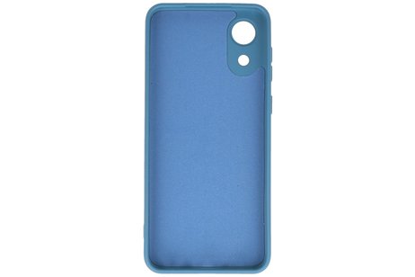 BAOHU Hoesje Geschikt voor de Samsung Galaxy A03 Core - Fashion Color Backcover Telefoonhoesje - Navy